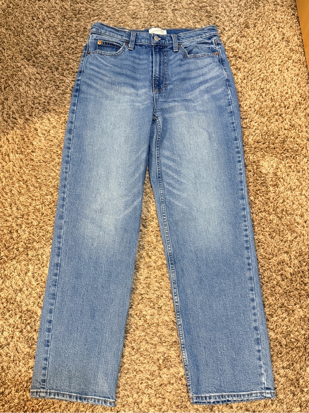 Universal Thread Women's Highest Rise Vintage Straight Leg Jeans - Light Blue